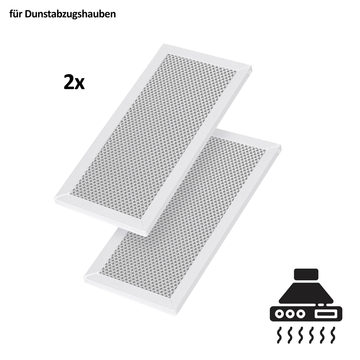 2 × filtre à charbon actif en aluminium compatible avec le modèle 200100001323