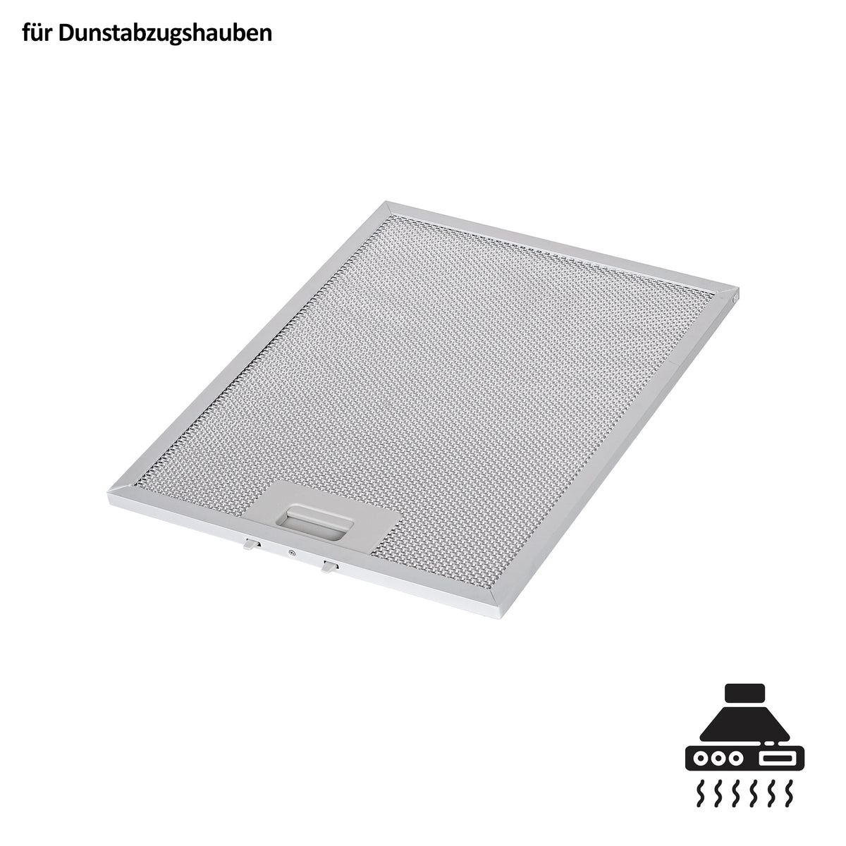 Dunstabzugshauben Fettfilter 319 x 260 mm mit 52 mm Karfuß-Klipse | 5-lagiger Aluminiumfilter | Metallfettfilter rostfrei & waschbar | Universeller Ersatzfilter für Dunstabzugshauben