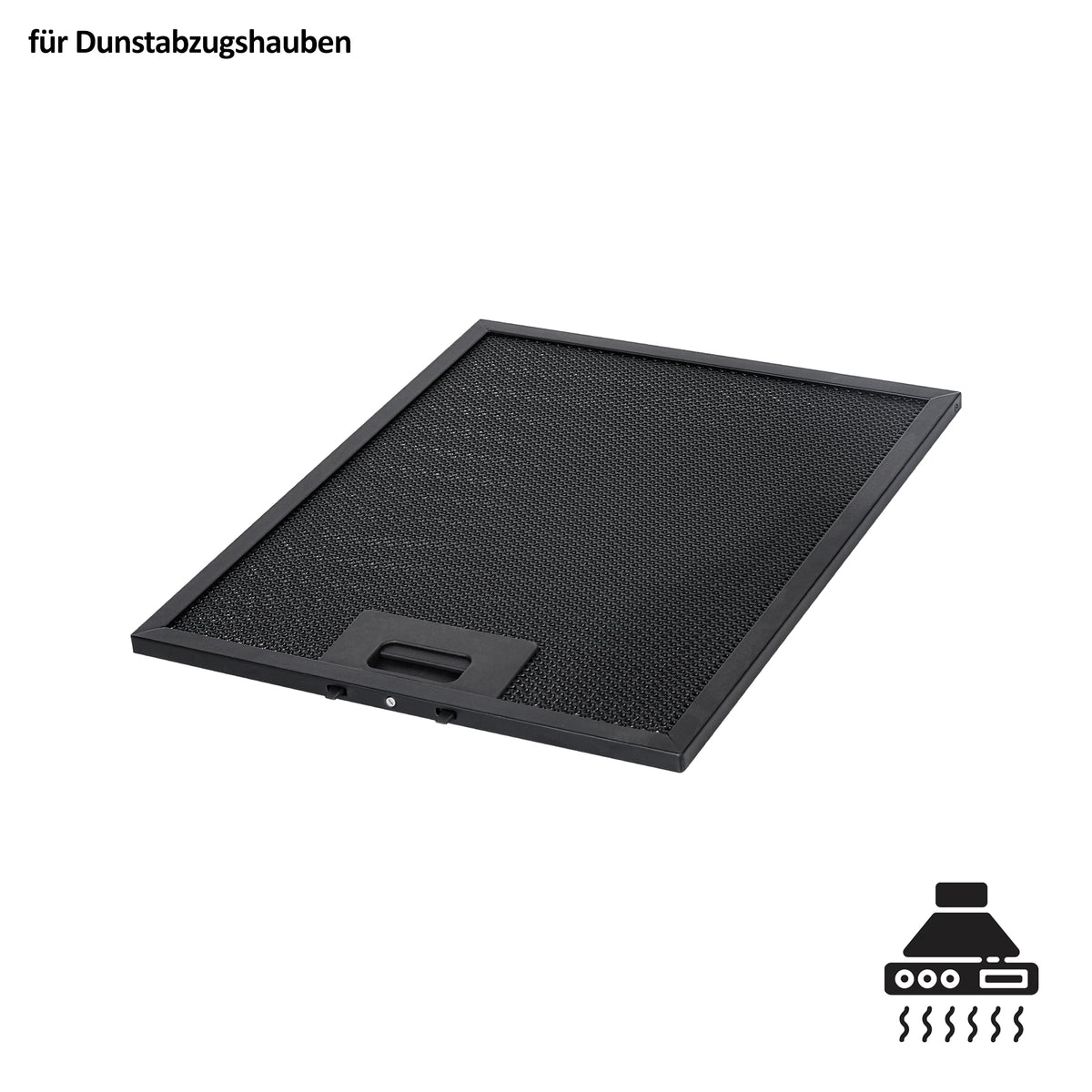 Filtres à graisse pour hotte aspirante 319 x 260 mm avec clips Karfuß de 52 mm | Filtre en aluminium à 5 couches | Filtre à graisse métallique inoxydable et lavable | Filtre de rechange universel pour hottes aspirantes
