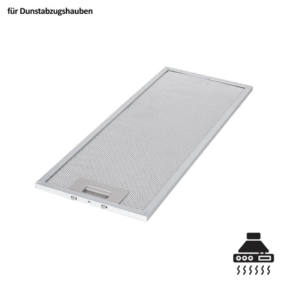 Dunstabzugshauben Fettfilter 449,5 x 190 mm mit 52 mm Karfuß-Klipse | 5-lagiger Aluminiumfilter | Metallfettfilter rostfrei & waschbar | Universeller Ersatzfilter für Dunstabzugshauben