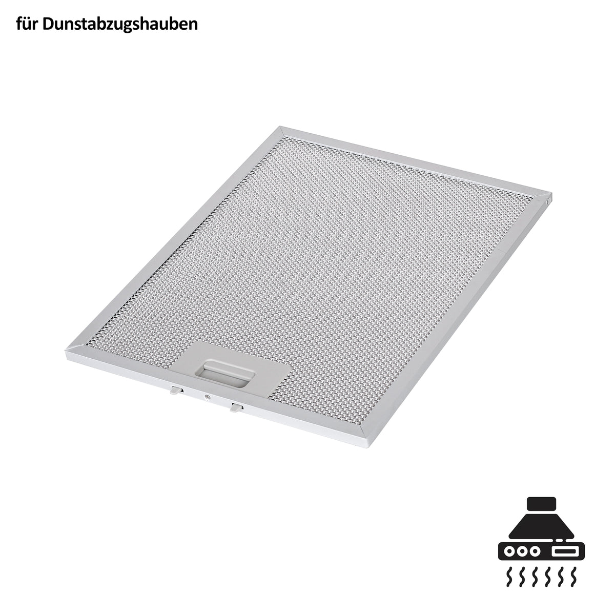 Dunstabzugshauben Fettfilter 230,5 x 259,5 mm mit 52 mm Karfuß-Klipse | 5-lagiger Aluminiumfilter | Metallfettfilter rostfrei & waschbar | Universeller Ersatzfilter für Dunstabzugshauben