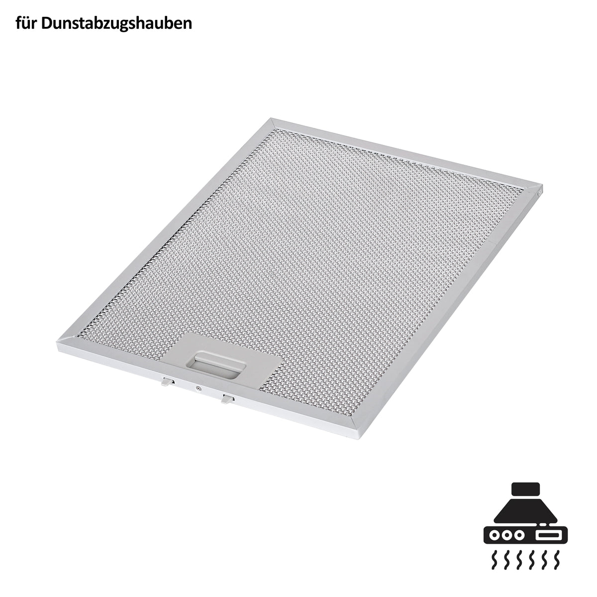 Filtres à graisse pour hotte aspirante 260 x 319 mm avec clips de fixation de 52 mm | Filtre en aluminium à 5 couches | Filtre à graisse métallique inoxydable et lavable | Filtre de rechange universel pour hotte aspirante