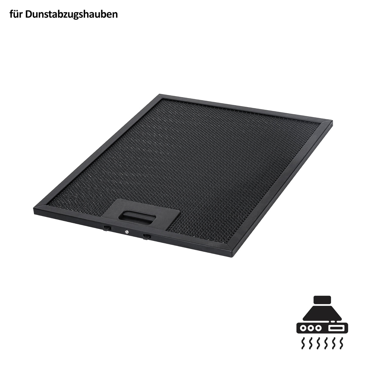 Filtre à graisse pour hotte aspirante 220,5 x 229 mm avec clips Karfuß de 52 mm | Filtre en aluminium à 5 couches | Filtre à graisse métallique inoxydable et lavable | Filtre de remplacement universel pour hotte aspirante