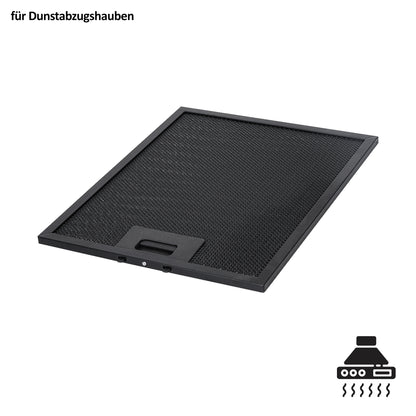 Filtre à graisse pour hotte aspirante 220,5 x 229 mm avec clips Karfuß de 52 mm | Filtre en aluminium à 5 couches | Filtre à graisse métallique inoxydable et lavable | Filtre de remplacement universel pour hotte aspirante