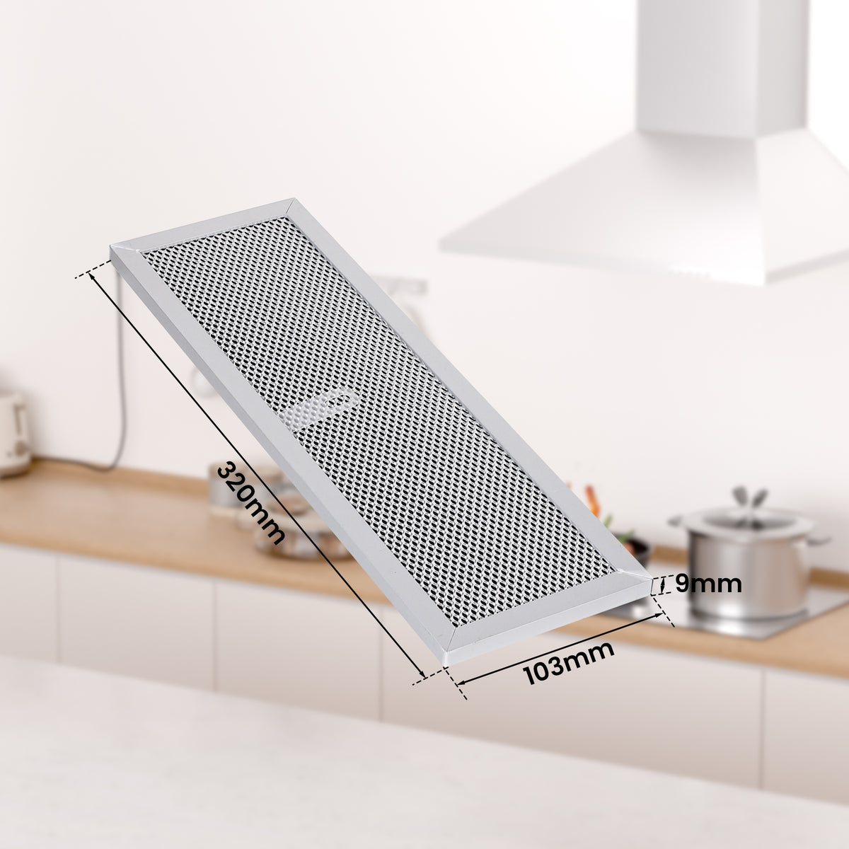 2 × filtre à charbon actif en aluminium compatible avec le modèle 200100001323