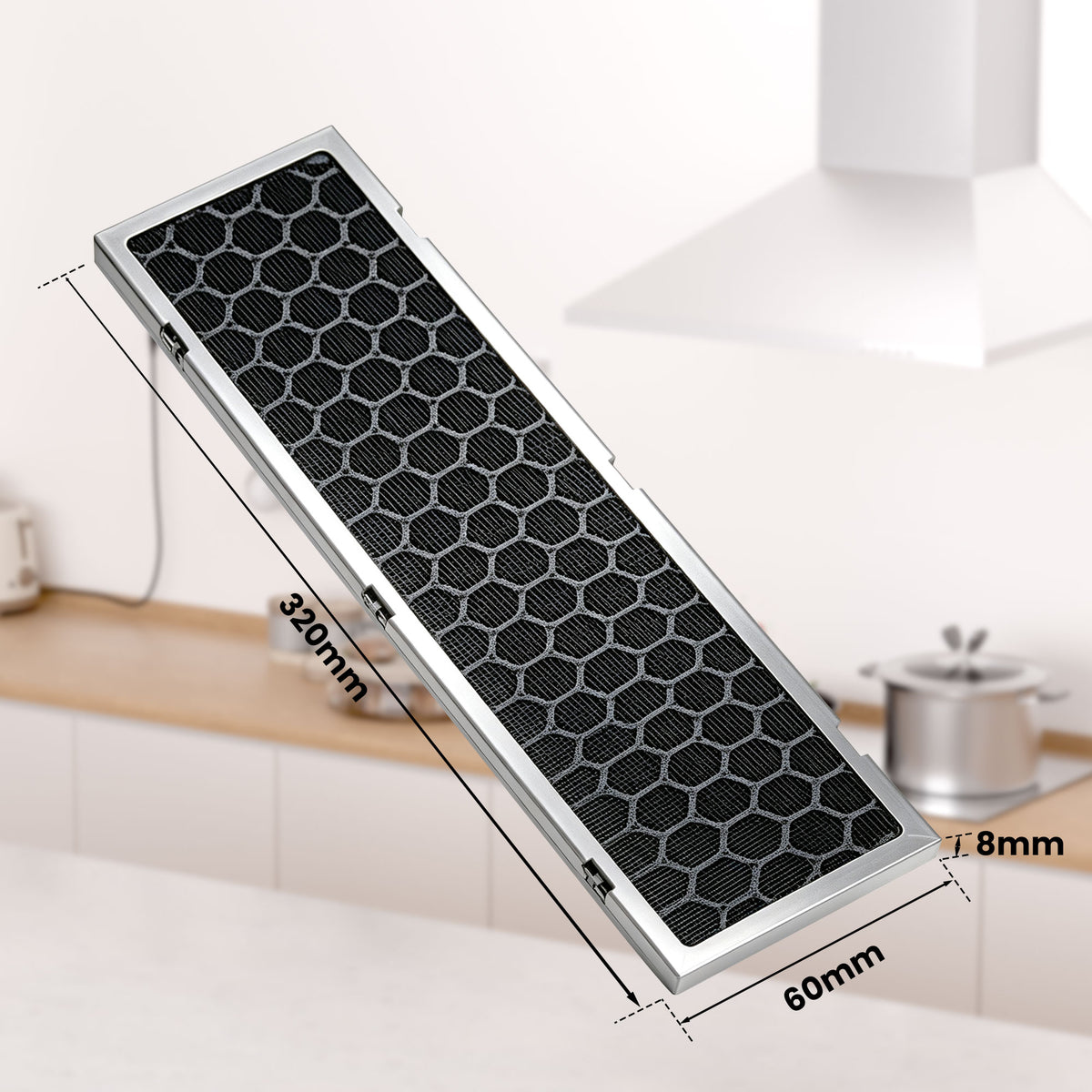 Aktivkohlefilter x  passend für folgenden LEVIVO Induktionskochfeld Modelle: 200100001319